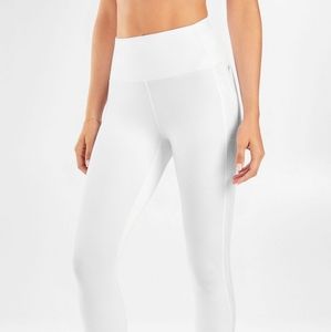 Fabletics w/ tags White 7/8ths High-waisted Powerhold Leggings